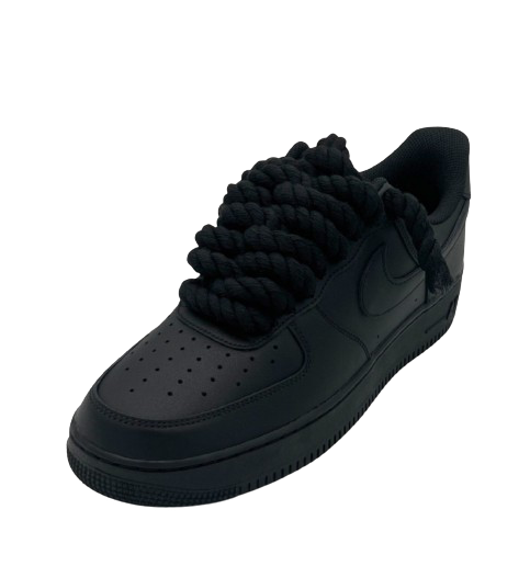 BLK AIRFORCE1 FATT LACE